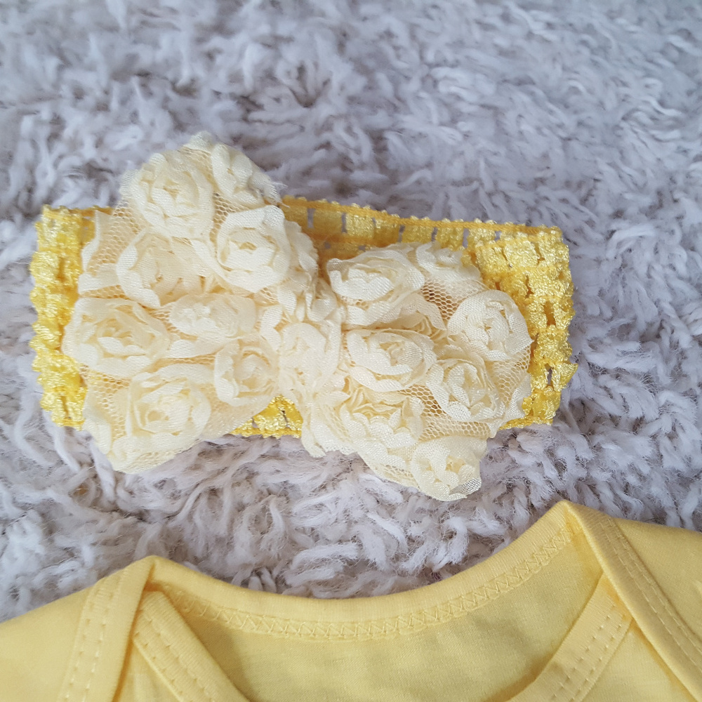 Baby Girl Halloween Mustard Costume Tutu Dress - - Picture 3 of 4